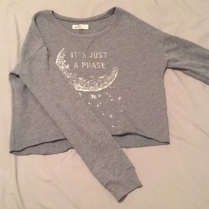 Hollister cropped sweatshirt